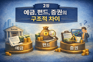 예금, 펀드, 증권의 구조적 차이
