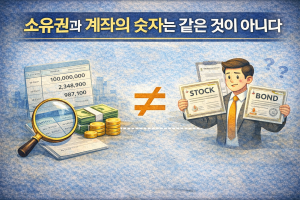 소유권과 계좌의 숫자는 같은 것이 아니다