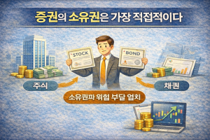 증권의 소유권은 가장 직접적이다