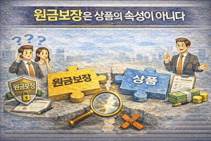 원금보장은 상품의 속성이 아니다
