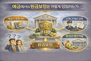 예금에서의 원금보장은 어떻게 성립하는가