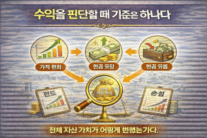 수익을 판단할 때 기준은 하나다