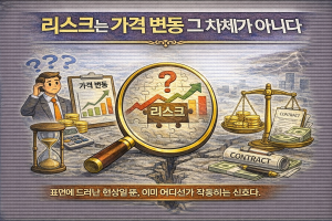 리스크는 가격 변동 그 자체가 아니다