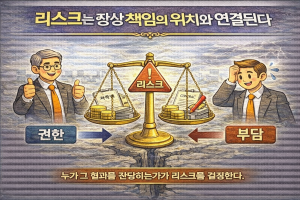 리스크는 항상 책임의 위치와 연결된다