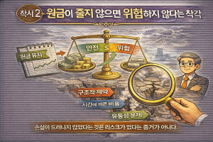 착시 2: 원금이 줄지 않으면 위험하지 않다는 착각