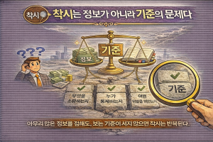 착시는 정보가 아니라 기준의 문제다