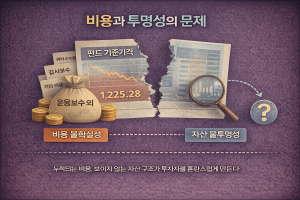 비용과 투명성의 문제