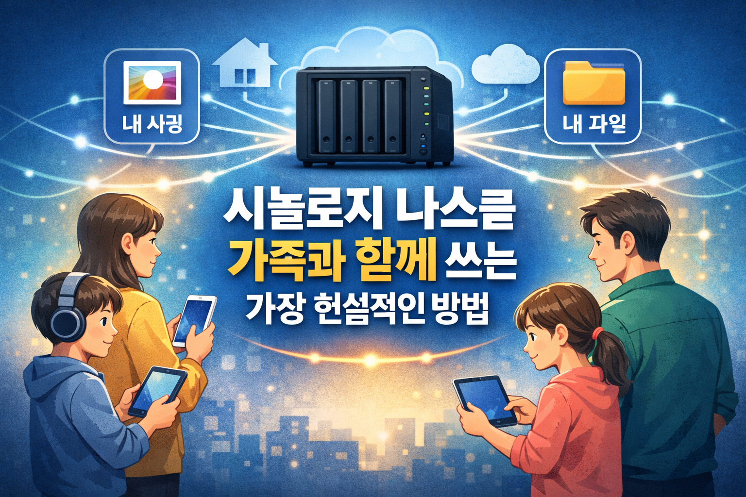 시놀로지 나스를 가족과 함께 쓰는 가장 현실적인 방법